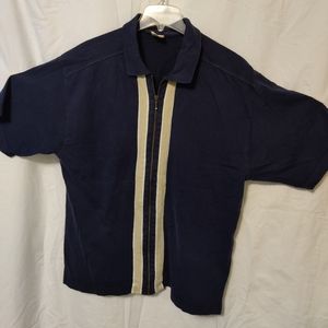 Zipper Racing Stripe Shirt